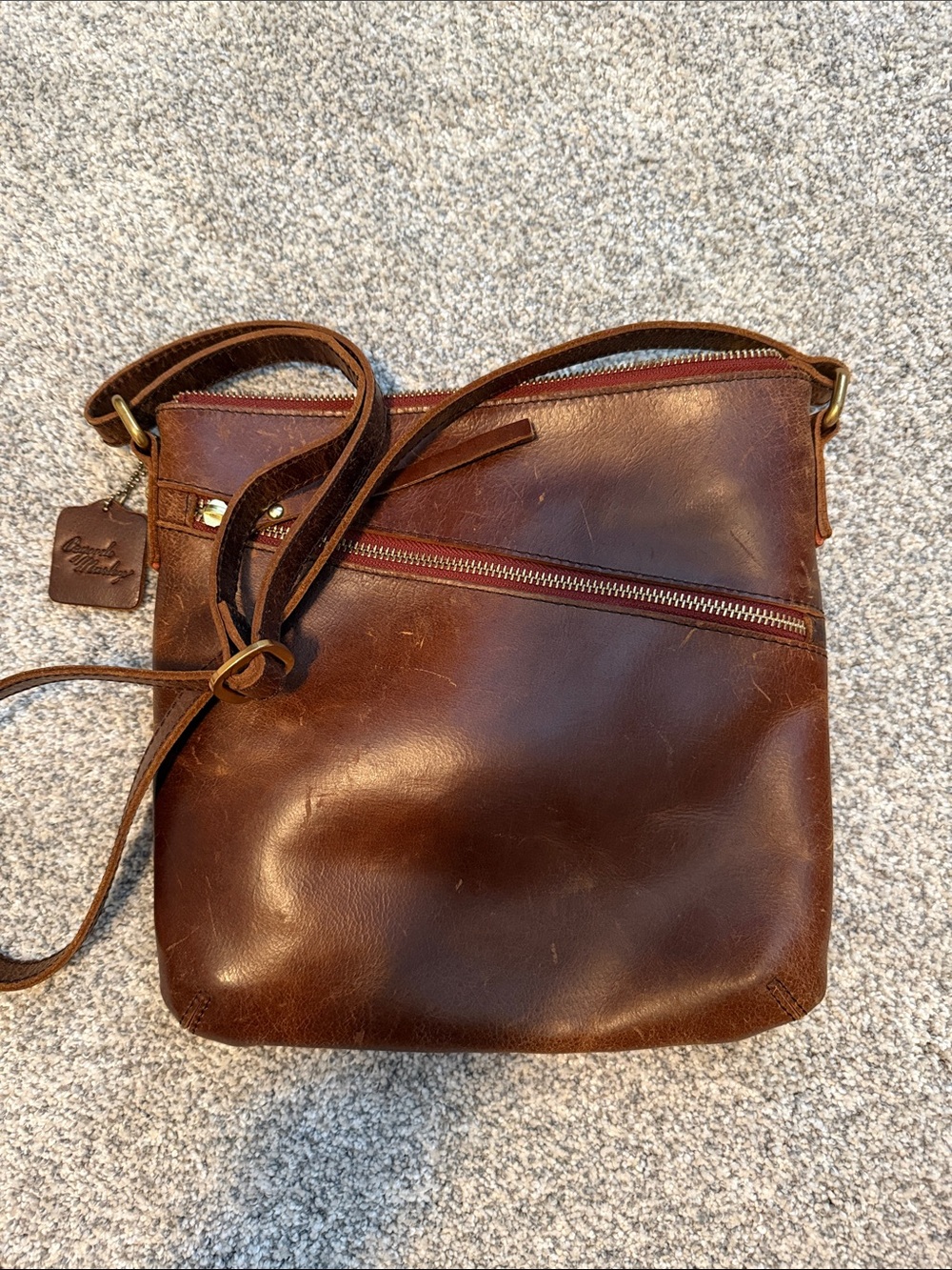 Osgoode Marley Genuine Leather Crossbody Bag – Brown